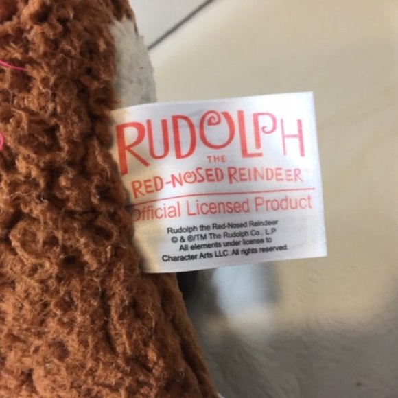 SeaWorld SOFT Plush Stuffed- Rudolph The Red Nosed Reindeer - 14'' - Picture 8 of 8